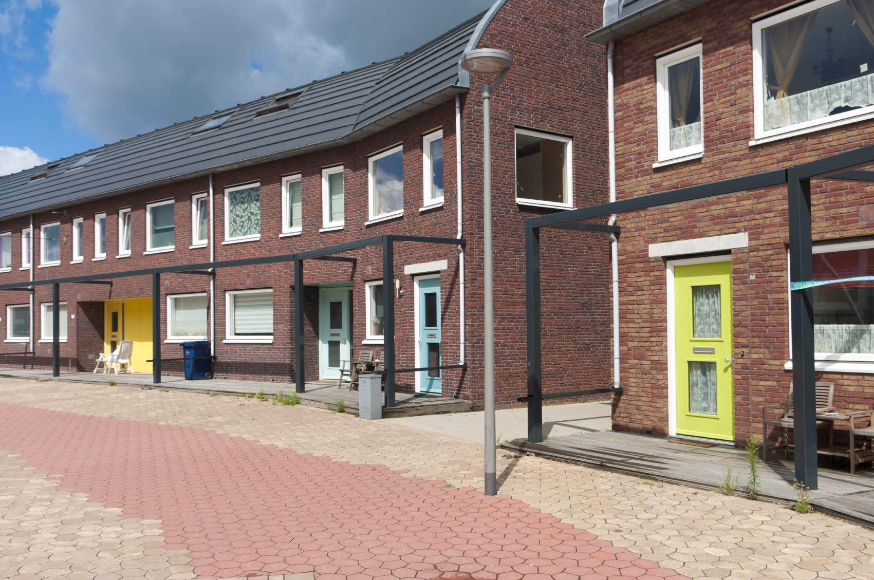 newly build modern houses in Almere, netherlands